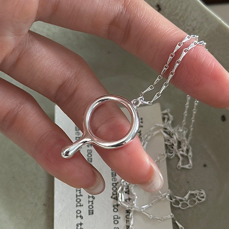 Vintage Fashion Bloggers - S925 Sterling Silver Sweater Necklace Retro