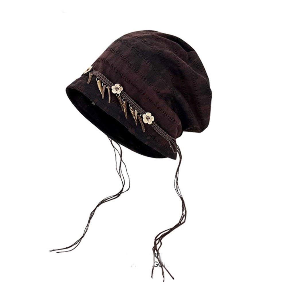 Vintage Fashion Bloggers - Vintage Retro Ethnic Stye Beanie Wood