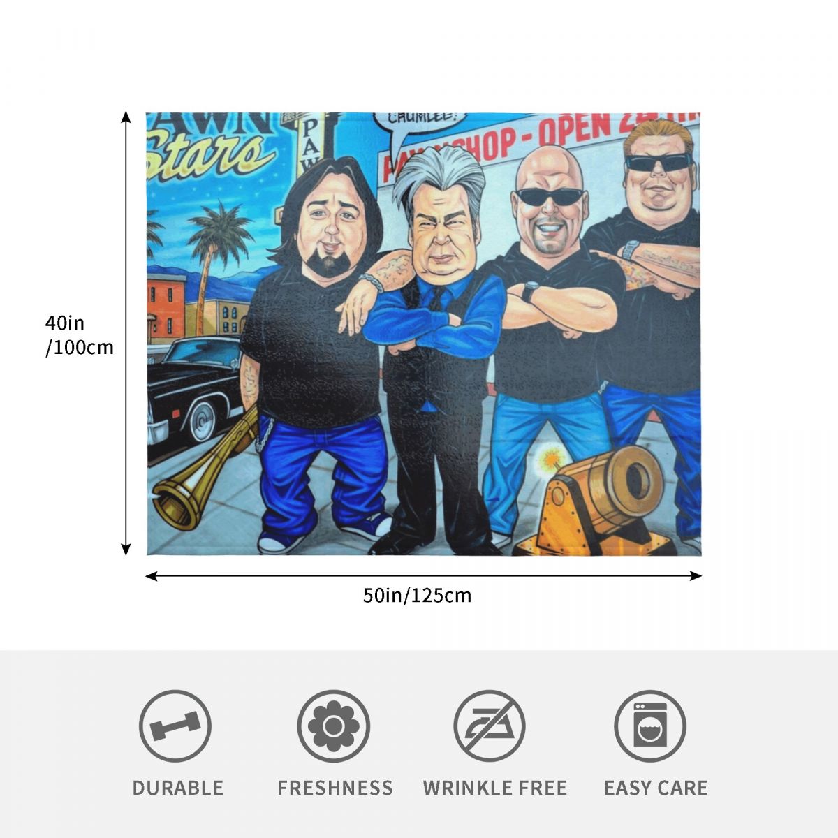 Pawn Stars in Las Vegas Throw  - огляд і ціна Vintage Vegas Fashion