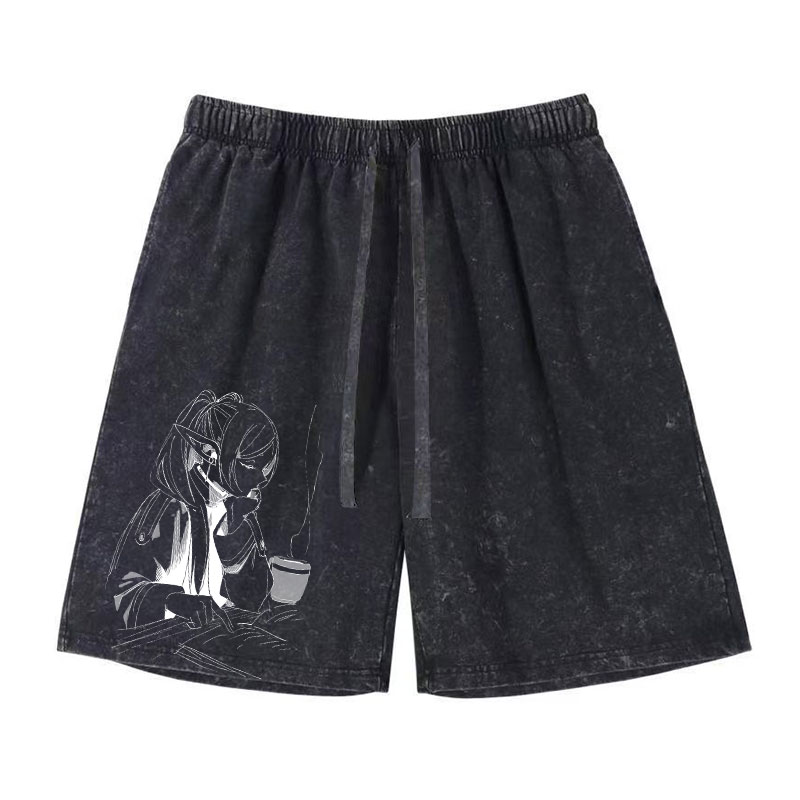 Anime Frieren Shorts Vintage W - огляд і ціна Vintage Fashion Model