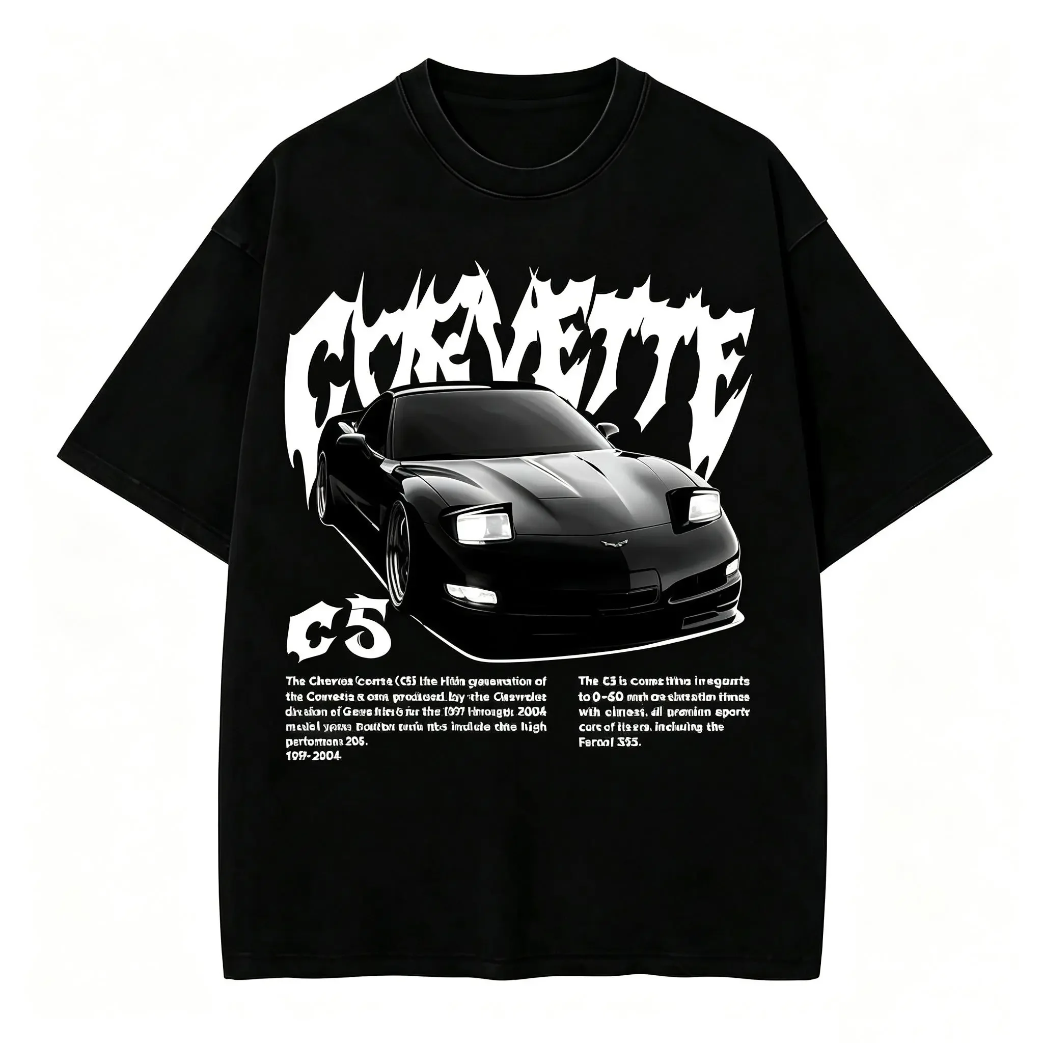 Corvette C5 T-Shirt, Retro Car - огляд і ціна Vintage Vegas Fashion