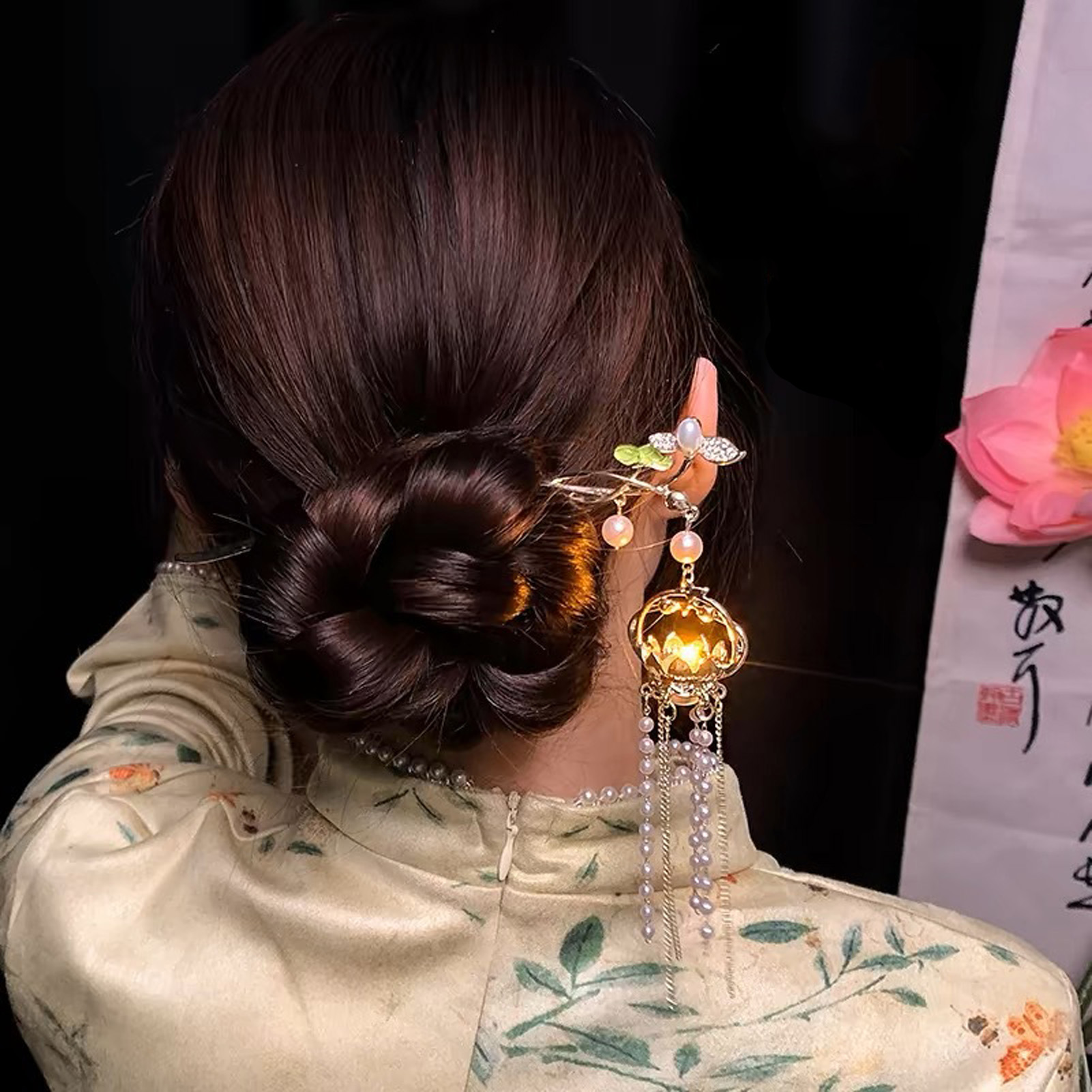 Luminous Flower Hairpin For Wo - огляд і ціна Vintage Fashion In Chinese