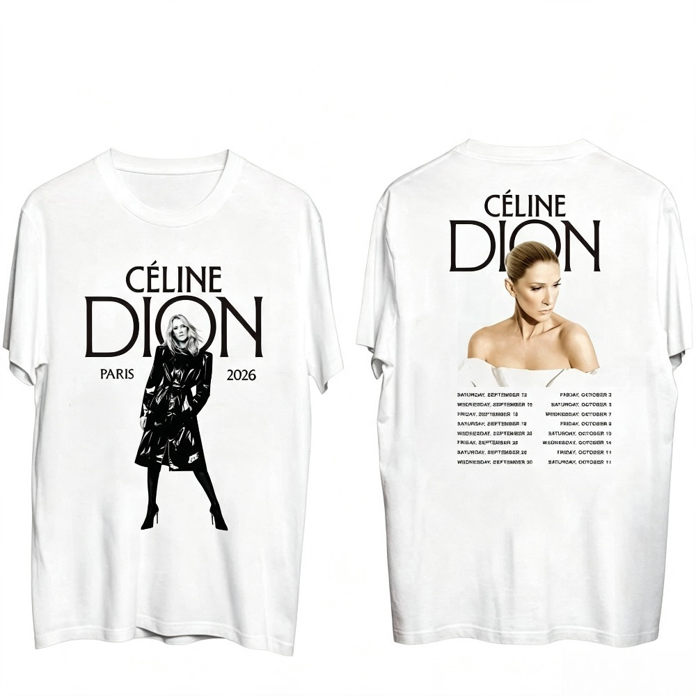 Celine Dion Paris 2026 Tour T- - огляд і ціна Vintage Fashion In Paris