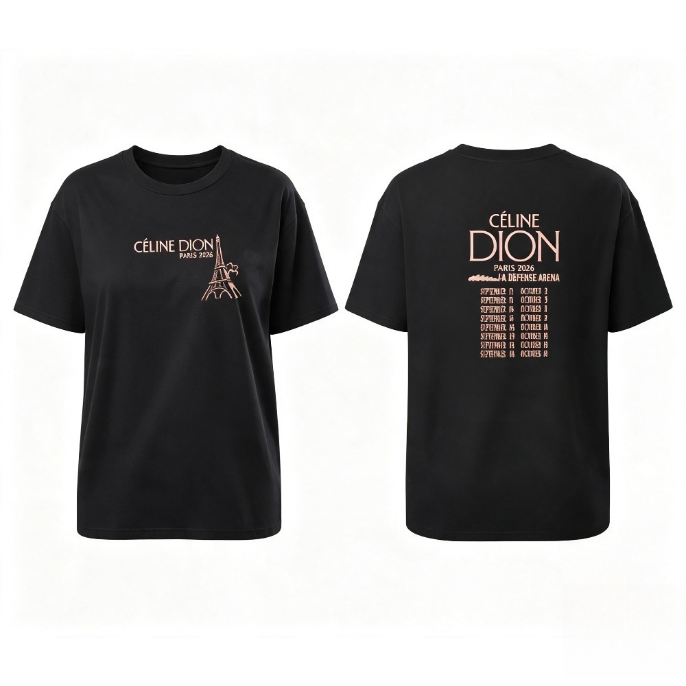 Celine Dion Paris 2026 Tour T- - огляд і ціна Vintage Fashion In Paris